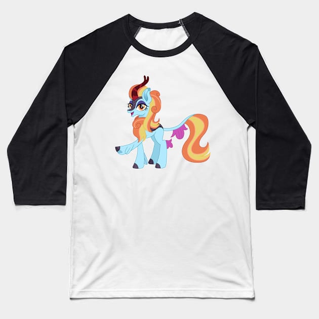 Kirin Sassy Saddles Baseball T-Shirt by CloudyGlow